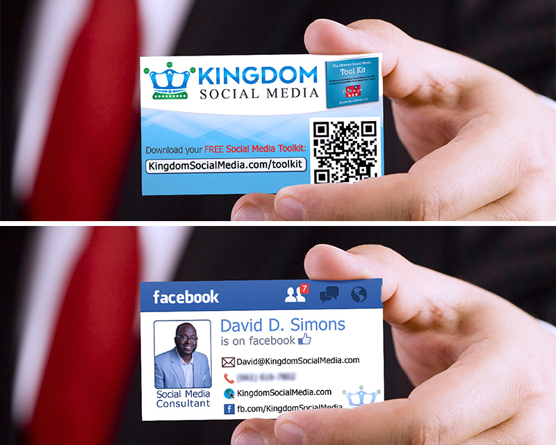 Kingdom Social Media business card design